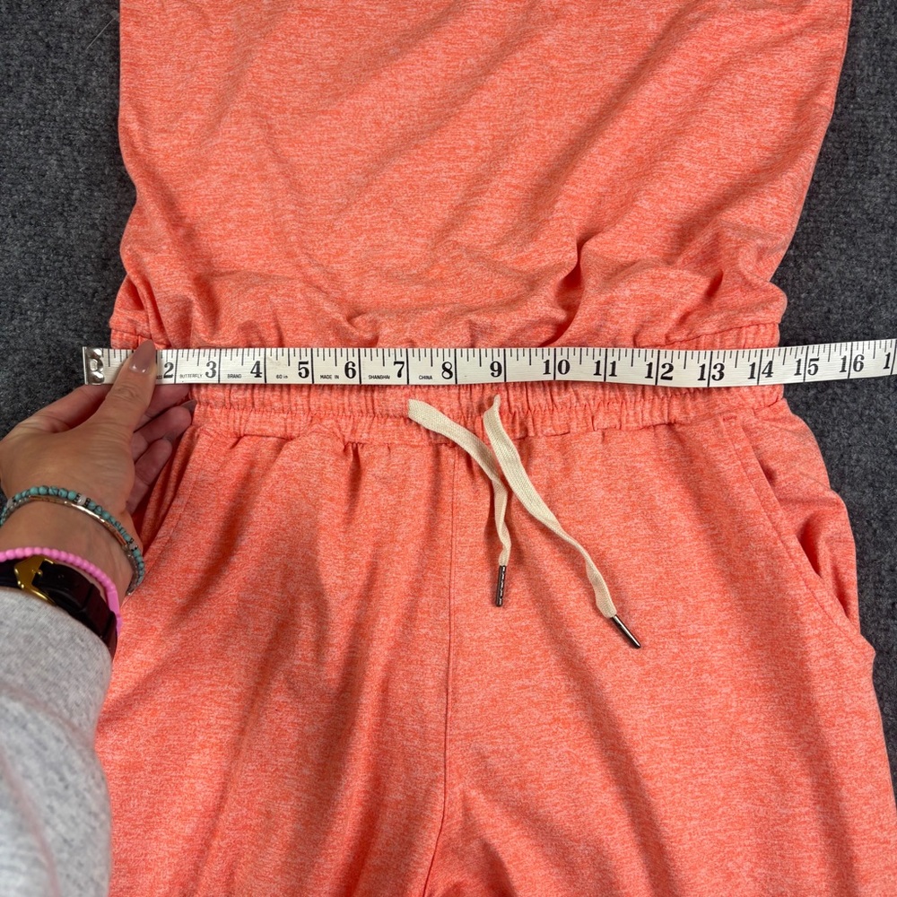 ZYIA Active Womens Heathered Orange Melon One Piece Athletic Jumper Romper Small - Picture 12 of 13